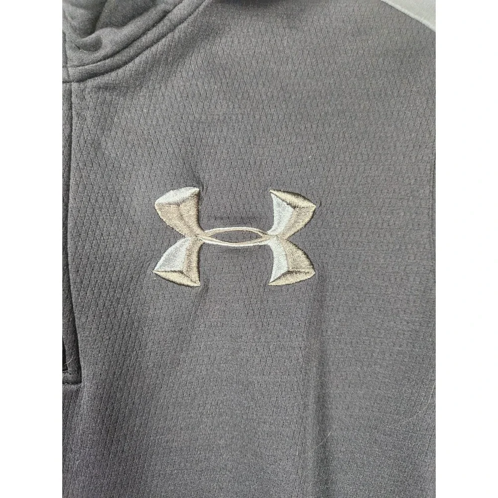 Under Armour 1/4 Zip Mens 2XL‎ XXL Black Fleece Outdoors Sweatshirt Pullover Zip